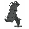 Universal mounting bracket - (1 inch), round base plate (AMPS), centre connecting arm, Universal Quick-Grip XL