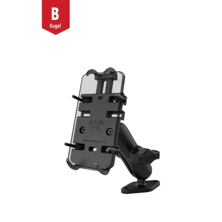 Universal Aufbau-Halterung -  (1 Zoll), mit Diamond-Basisplatte (Trapez), Universal-Halteschale