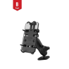 Universal mounting bracket - (1 inch), with Diamond base plate (trapezoid), universal mounting tray