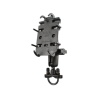 Universal handlebar mount - (1 inch), tube clamp, centre connecting arm, universal mounting cup