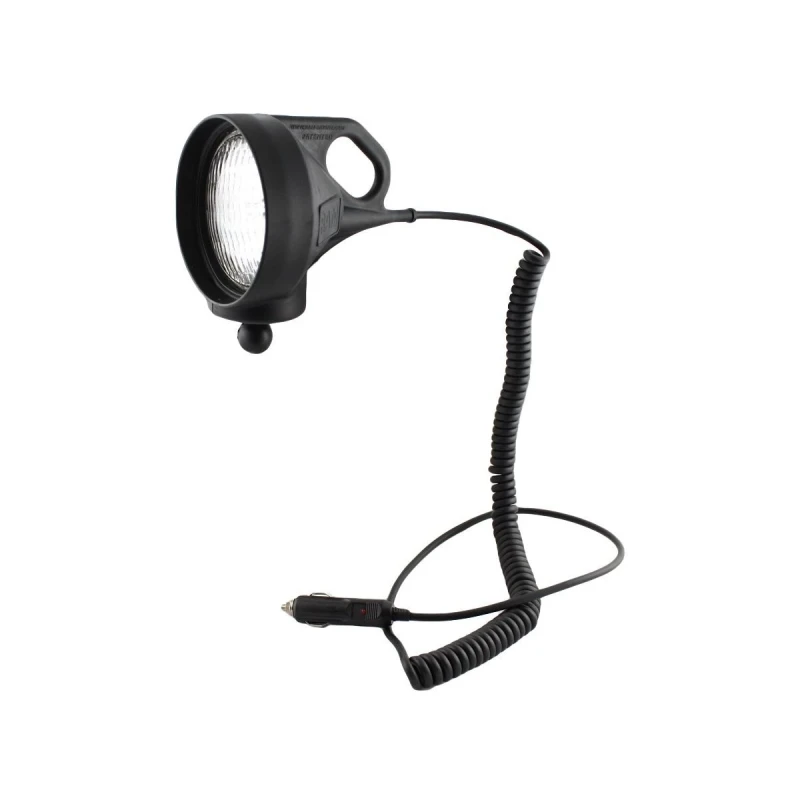 Spotlight mit  (1 Zoll) - gewendeltes Kabel mit Zig.-Anzünder-Adapter