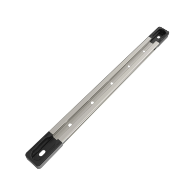 Aluminium Tough-Track Schiene inkl. Endkappen - Innenlänge 228,6 mm (9 Zoll), eloxiert