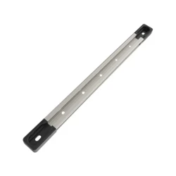 Aluminium Tough-Track Schiene inkl. Endkappen - Innenlänge 228,6 mm (9 Zoll), eloxiert