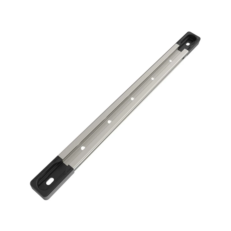 Aluminium Tough-Track Schiene inkl. Endkappen - Innenlänge 228,6 mm (9 Zoll), eloxiert