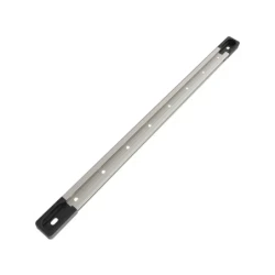 Aluminium Tough-Track Schiene inkl. Endkappen - Innenlänge 330,2 mm (13 Zoll), eloxiert