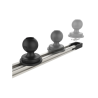 Aluminium Tough-Track rail incl. end caps - inner length 330.2 mm (13 inch), anodised