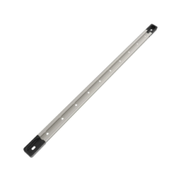 Aluminium Tough-Track Schiene inkl. Endkappen - Innenlänge 431,8 mm (17 Zoll), eloxiert