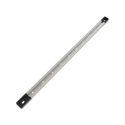 Aluminium Tough-Track Schiene inkl. Endkappen - Innenlänge 431,8 mm (17 Zoll), eloxiert