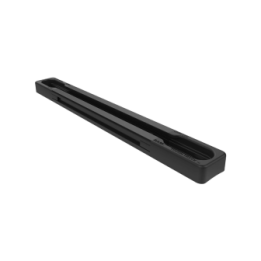 Aluminium Tough-Track Schiene inkl. Endkappen - schwarz, Innenlänge 127 mm (5 Zoll)