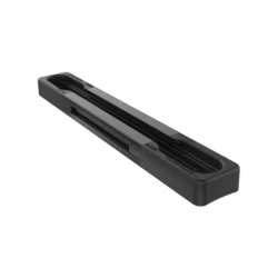 Aluminium Tough-Track Schiene inkl. Endkappen - schwarz, Innenlänge 76,2 mm (3 Zoll)