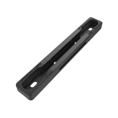 Aluminium Tough-Track Schiene inkl. Endkappen - schwarz, Innenlänge 76,2 mm (3 Zoll)