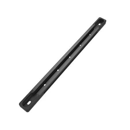 Aluminium Tough-Track Schiene inkl. Endkappen - schwarz, Innenlänge 228,6 mm (9 Zoll)