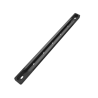 Aluminium Tough-Track rail incl. end caps - black, internal length 228.6 mm (9 inch)