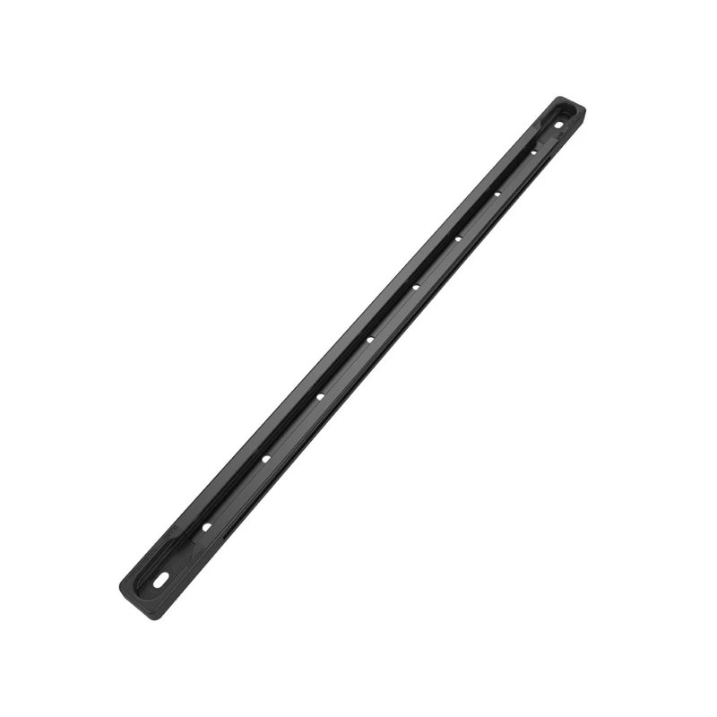 Aluminium Tough-Track Schiene inkl. Endkappen - schwarz, Innenlänge 330,2 mm (13 Zoll)