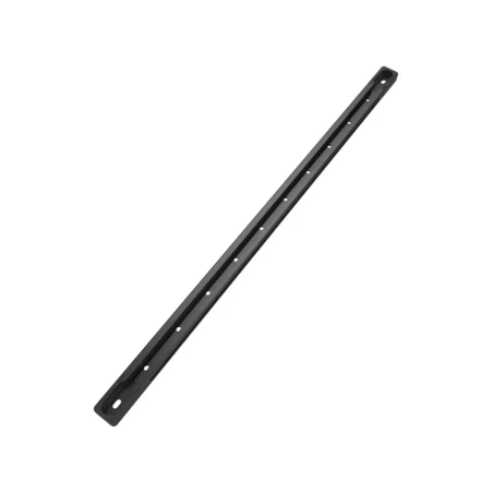 Aluminium Tough-Track Schiene inkl. Endkappen - schwarz, Innenlänge 431,8 mm (17 Zoll)