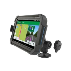 Fahrzeug Aufbau-Halterung Garmin Fleet 770, 780 &790, Pin-Lock gesichert -  (1 Zoll), runde Basisplatte (AMPS)
