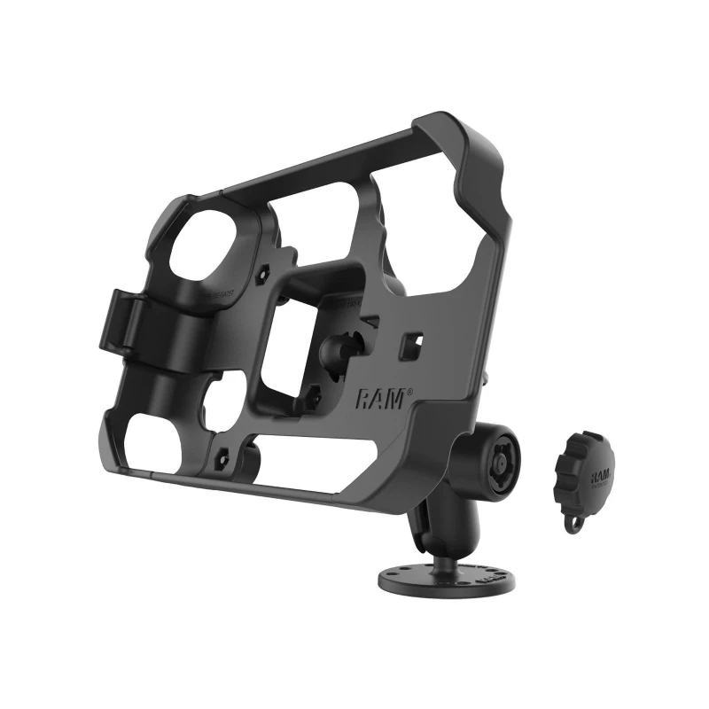 Fahrzeug Aufbau-Halterung Garmin Fleet 770, 780 &790, Pin-Lock gesichert -  (1 Zoll), runde Basisplatte (AMPS)