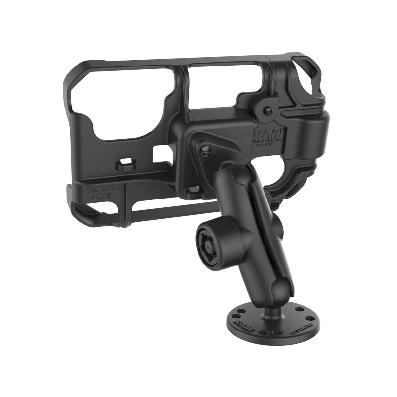 Fahrzeug Aufbau-Halterung Garmin Fleet 770, 780 &790, Pin-Lock gesichert -  (1 Zoll), runde Basisplatte (AMPS)