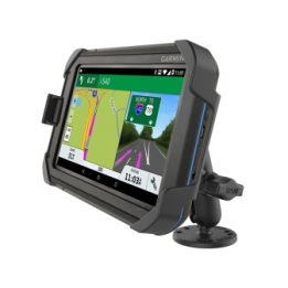 Fahrzeug Aufbau-Halterung Garmin Fleet 770, 780 &790 -  (1 Zoll), runde Basisplatte (AMPS), mittlerer Verbindungsarm
