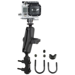 GoPro Motorrad-Kamerahalterung - mit Basisbefestigung für Lenker/Bremse/Kupplung,  (1 Zoll)