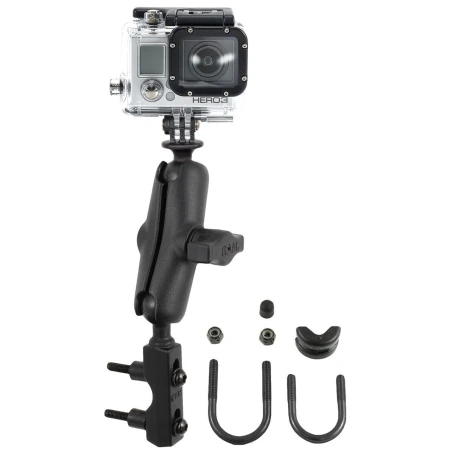 GoPro Motorrad-Kamerahalterung - mit Basisbefestigung für Lenker/Bremse/Kupplung,  (1 Zoll)
