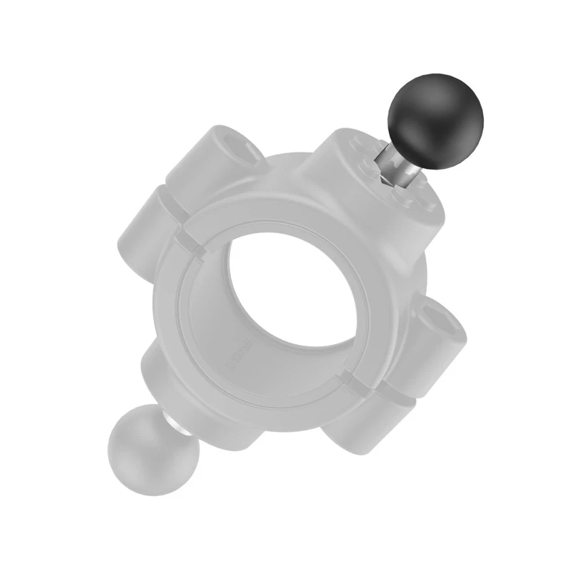 Kugel mit 1/4"-20 Innengewinde für große Torque Rohrschellen -  (1 Zoll), für Rohe mit 38,1 - 50,8 mm Durchmesser