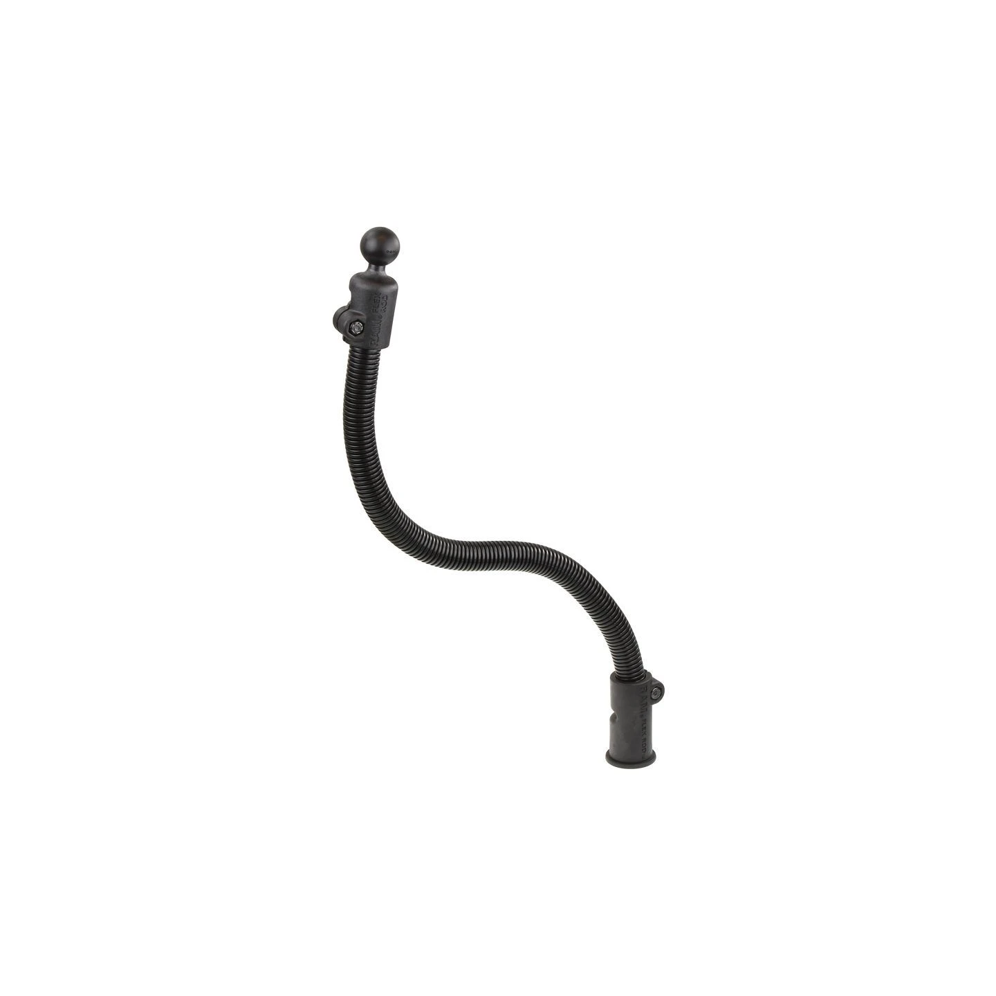 Flex Rod mit  (1 Zoll) für Tough-Track Schienen - Länge ca. 455 mm, Verbundstoff-Adapter mit T-Slot