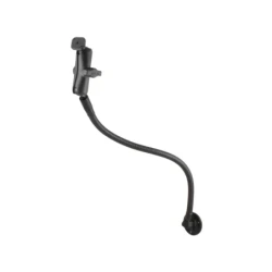 Universal Flex-Halterung mit Diamond-Anbindung (Trapez) - Sockel mit waagerechter Anbindung, flexibler Arm (ca. 450 mm)