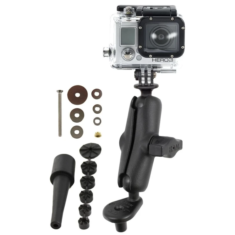 GoPro Motorrad-Kamerahalterung - mit Lenkervorbaubasis,  (1 Zoll)