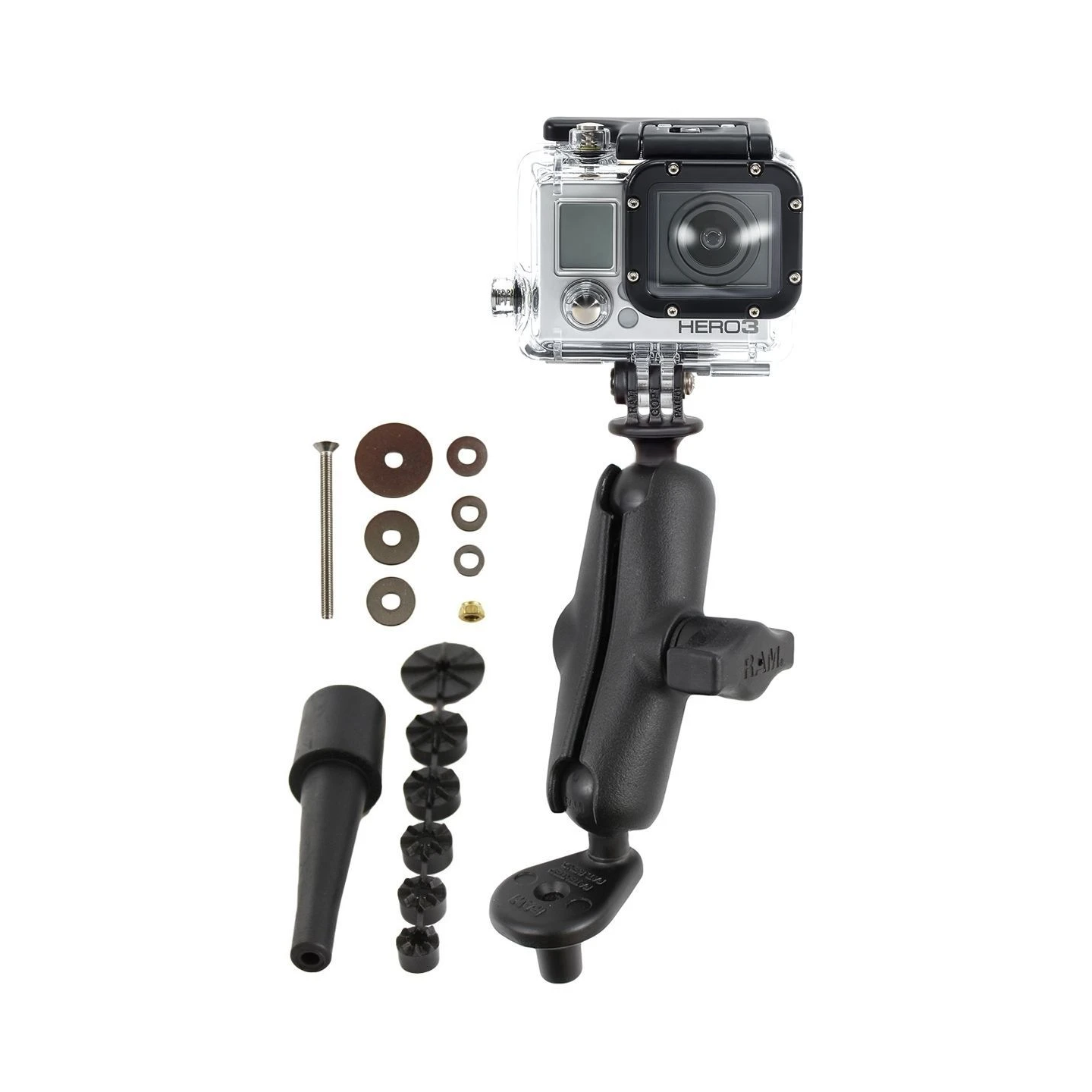 GoPro Motorrad-Kamerahalterung - mit Lenkervorbaubasis,  (1 Zoll)