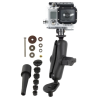 GoPro motorbike camera mount - with handlebar stem base, (1 inch)
