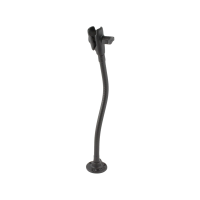 Universal Flex-Halterung mit -Aufnahme - Sockel, flexibler Arm (ca. 300 mm), einseitiger Verbindungsarm