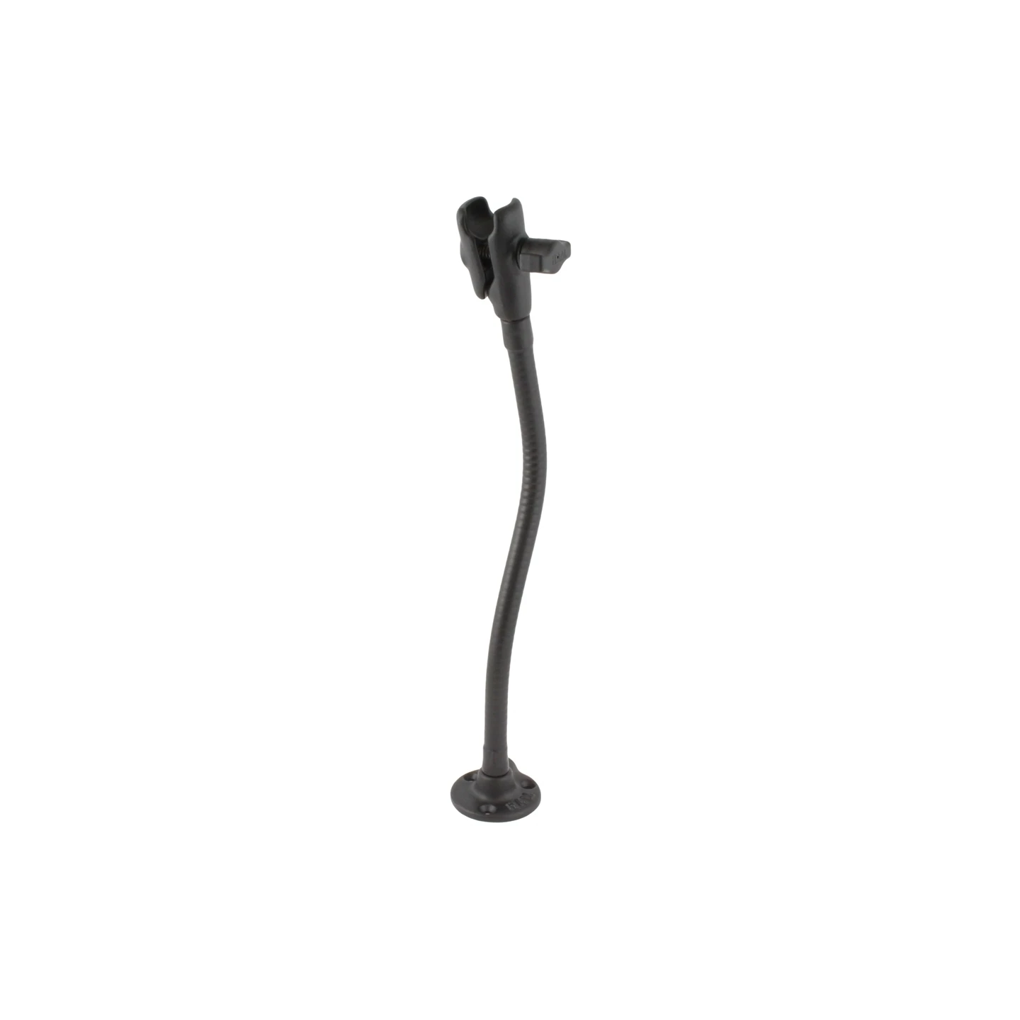 Universal Flex-Halterung mit -Aufnahme - Sockel, flexibler Arm (ca. 300 mm), einseitiger Verbindungsarm