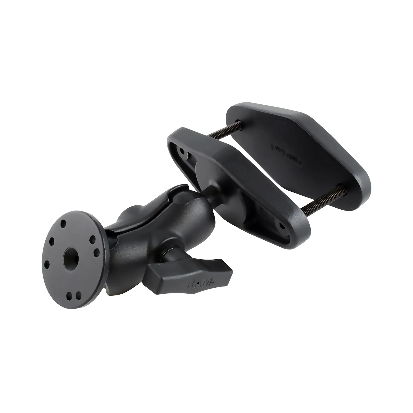 Schraubklemmen-Set - Schraubklemme (bis 101 mm Breite), kurzer Verbindungsarm, runde Basisplatte (AMPS)