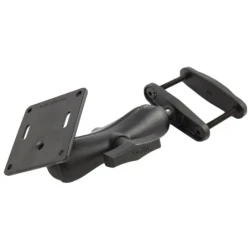 Schraubklemmen-Set - Schraubklemme (bis 76 mm Breite), mittlerer Verbindungsarm, VESA-Platte (75x75 Lochraster), im Pol
