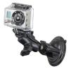 GoPro suction cup camera mount (short) - with suction cup, (1 inch)