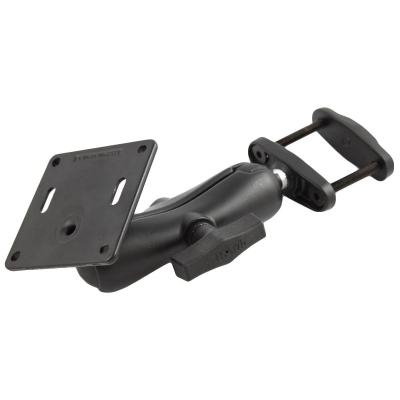 Schraubklemmen-Set - Schraubklemme (bis 50,8 mm Breite), mittlerer Verbindungsarm, VESA-Platte (75x75 Lochraster), im P