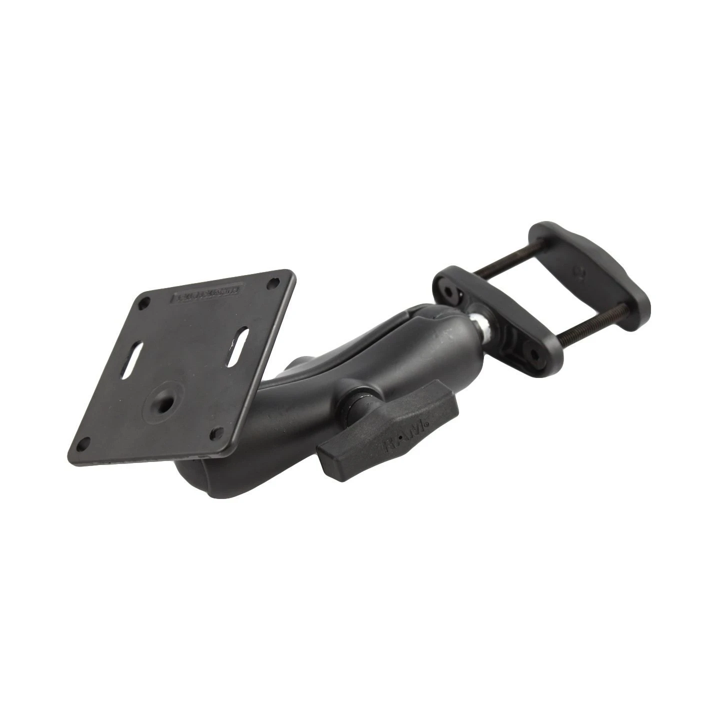 Schraubklemmen-Set - Schraubklemme (bis 50,8 mm Breite), mittlerer Verbindungsarm, VESA-Platte (75x75 Lochraster), im P