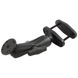 Schraubklemmen-Set - Schraubklemme (bis 63,5 mm Breite), mittlerer Verbindungsarm, runde Basisplatte (AMPS)