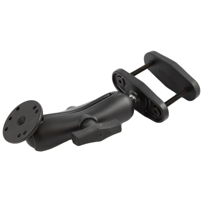 Schraubklemmen-Set - Schraubklemme (bis 63,5 mm Breite), mittlerer Verbindungsarm, runde Basisplatte (AMPS)
