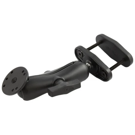 Schraubklemmen-Set - Schraubklemme (bis 63,5 mm Breite), mittlerer Verbindungsarm, runde Basisplatte (AMPS)