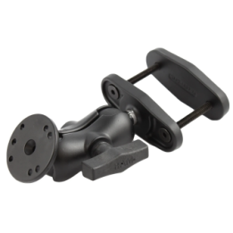 Schraubklemmen-Set - Schraubklemme (bis 63,5 mm Breite), kurzer Verbindungsarm, runde Basisplatte (AMPS)
