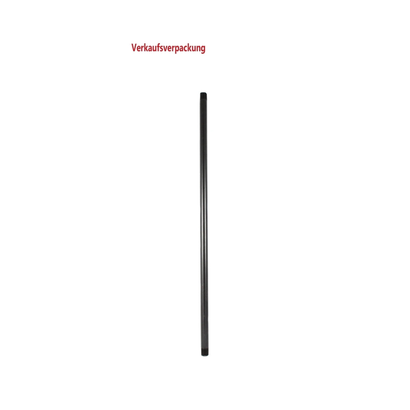 Aluminiumrohr - Länge 609,6 mm, beidseitig 1/2" NPT-Gewinde