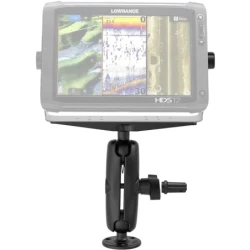 Marine mounting set with pin-lock fuse for gimbal mounts - with round base plate (AMPS), 2x pin-lock fuse