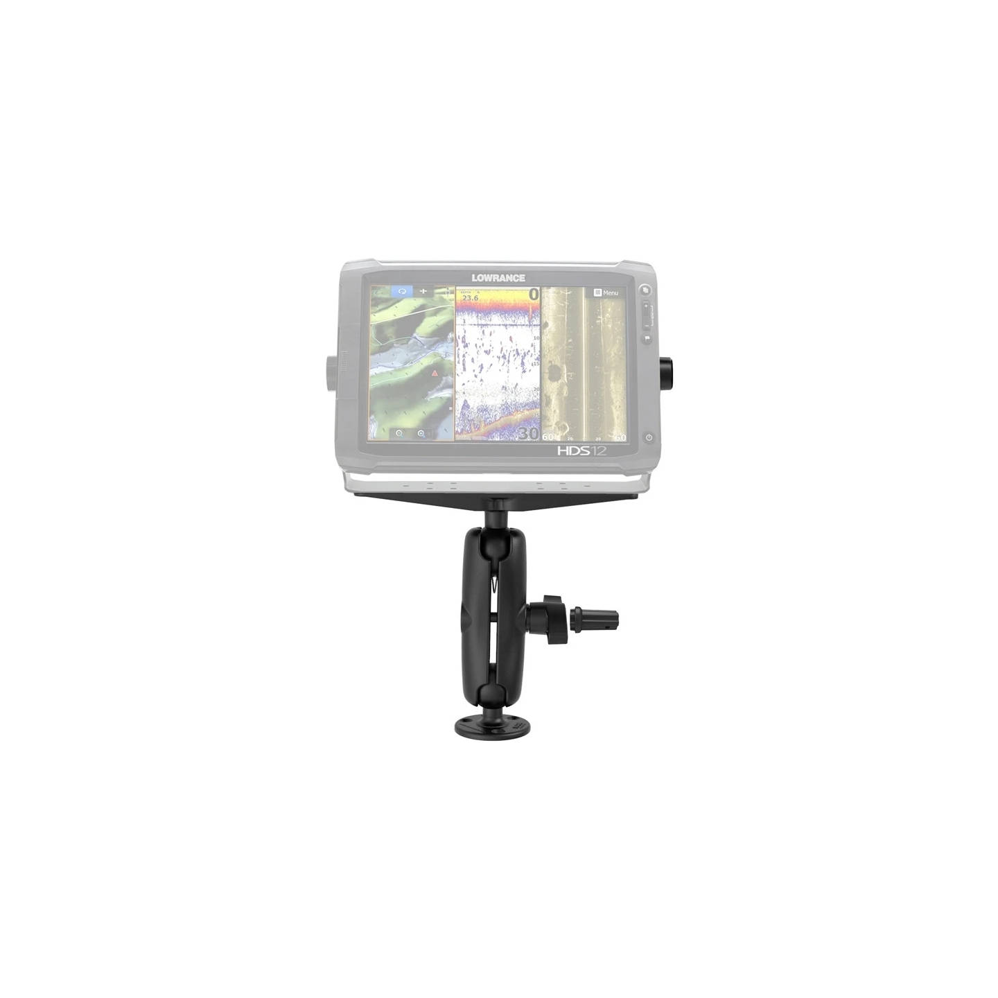 Marine Aufbau-Set mit Pin-Lock Sicherung für Gimbal-Halterungen - mit runder Basisplatte (AMPS), 2x Pin-Lock Sicherung