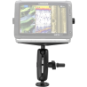 Marine mounting set with pin-lock fuse for gimbal mounts - with round base plate (AMPS), 2x pin-lock fuse