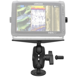 Marine Aufbau-Set mit Pin-Lock Sicherung für Gimbal-Halterungen - mit runder Basisplatte (AMPS), kurzem Verbindungsarm