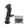 Marine mounting set for Garmin FishFinder 250 C - 2x round base plate (AMPS), centre connecting arm, screw set