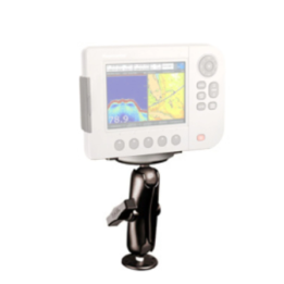 Marine Aufbau-Halterung für Raymarine - runde Basisplatte (AMPS), mittlerer Verbindungsarm, Raymarine-Adapter