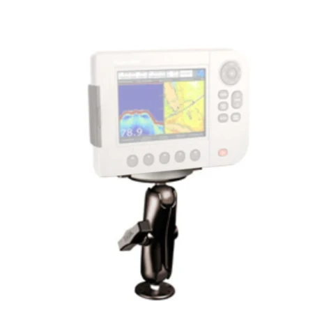 Marine Aufbau-Halterung für Raymarine - runde Basisplatte (AMPS), mittlerer Verbindungsarm, Raymarine-Adapter